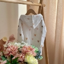 Bluza cu gluga din muselină pentru copii, Inimioare – bumbac 100% (1)